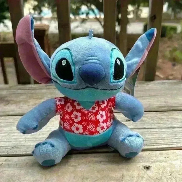 DISNEY Stitch Hawaiian Shirt Plush Toy 9" - Picture 4 of 11